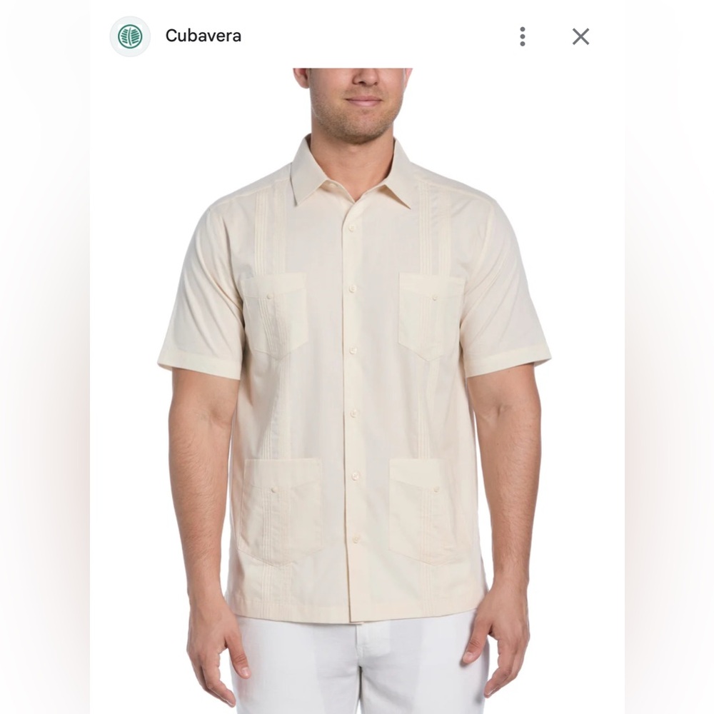 NWT Men’s  Cubavera guayabera size L